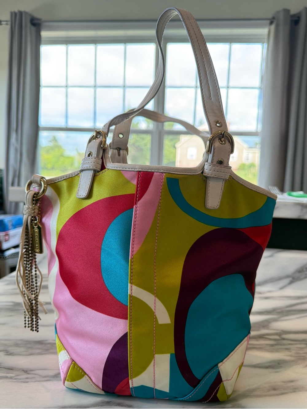 Y2K Coach Satin Signature Bag